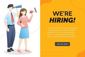 We are hiring concept with character vector