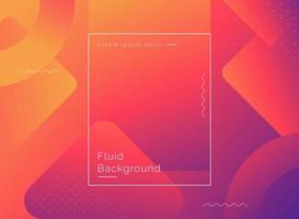 Colorful geometric background. Abstract gradient background, Futuristic design background. Fluid shapes composition vector