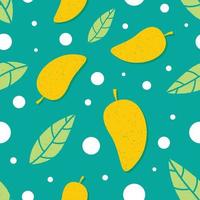 Mango seamless pattern. Mango seamless pattern background. Mango fruit graphic seamless pattern vector