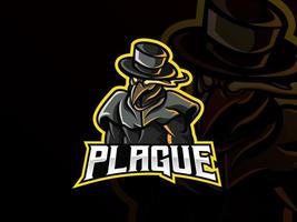 Doctor plague mascot vector