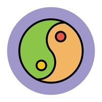 conceptos yin yang vector