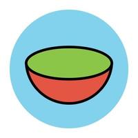 Trendy Bowl Concepts vector