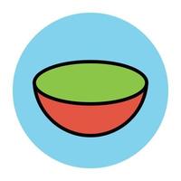 Trendy Bowl Concepts vector