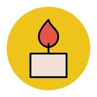 Burning Candle Concepts vector