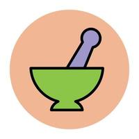 Mortar Pestle Concepts vector