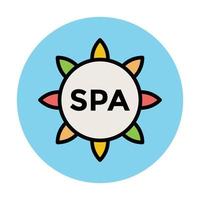 Spa Sticker Concepts vector