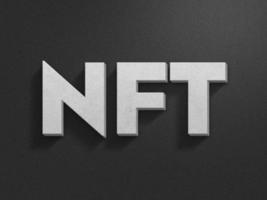 NFT concept image dark Background photo