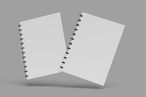 maquetas en blanco de cuaderno a5 foto