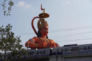 imagen de la estatua hindú de lord hanuman foto