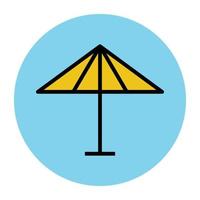 Trendy Umbrella Concepts vector