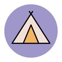 Trendy Camp Concepts vector