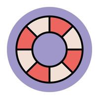 Trendy Lifesaver Concepts vector