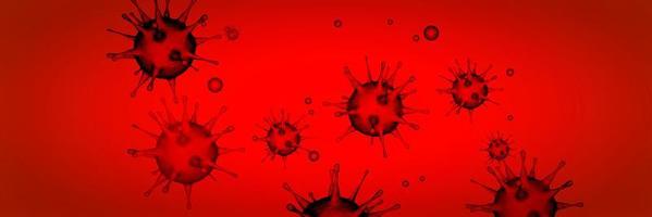 Corona virus background, pandemic risk concept. 3D illustration photo