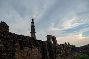 view of Qutub Minar- Qutab Minar Road, Delhi image photo