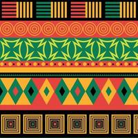 Seamless Pattern Pan African Color Inspired Background vector