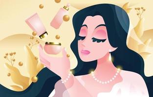 Enhance Your Beauty With Beauty Products vector