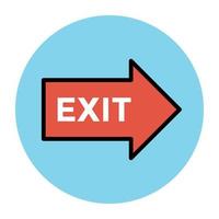 Trendy Exit  Concepts vector