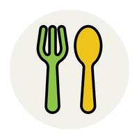 Trendy Cutlery Concepts vector