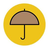 Trendy Umbrella Concepts vector