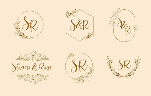 Wedding Monogram Template Collection