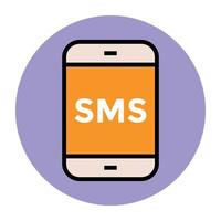 Trendy Sms Concepts vector