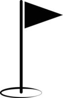 icono de la bandera de golf. símbolo de la bandera de golf. vector