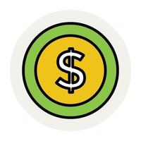 Dollar Coin Concepts vector