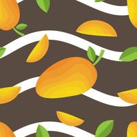 Mango seamless pattern. Mango seamless pattern background. Mango fruit graphic seamless pattern vector