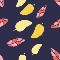patrón sin costuras de mango. fondo transparente de mango. mango, fruta, gráfico, seamless, patrón