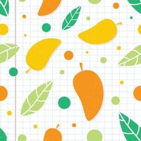 Mango seamless pattern. Mango seamless pattern background. Mango fruit graphic seamless pattern vector