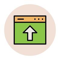 Web Upload Concepts vector