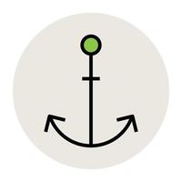 Trendy Anchor Concepts vector