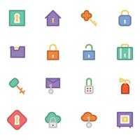 Trendy Data Security vector
