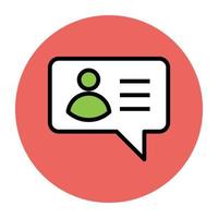 Trendy Conversation Concepts vector