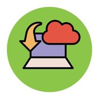 Cloud Downloading Concepts vector