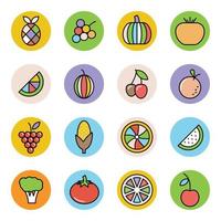 Trendy Grapes Concepts vector