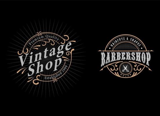 vintage style logo design