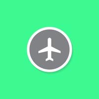 Flight, Airplane Mode Icon Vector in Flat Style