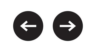 Turn Right and Left Arrow Icon Sign Symbol vector