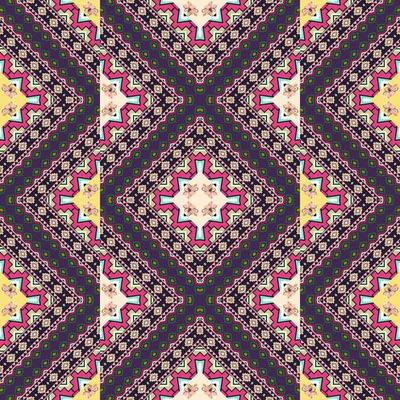 Colorful vector pattern in tribal style. seamless hand drawn background Navajo tribal color retro Aztec Fancy Abstract Geometric Art Print ethnic hipster background wallpaper, fabric design, fabric.