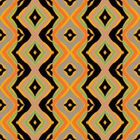 Colorful vector pattern in tribal style. seamless hand drawn background Navajo tribal color retro Aztec Fancy Abstract Geometric Art Print ethnic hipster background wallpaper, fabric design, fabric.