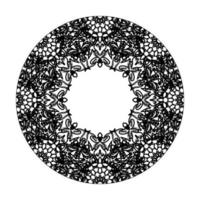 Vector round abstract circle. Mandala style.