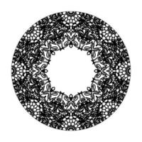 Vector round abstract circle. Mandala style.