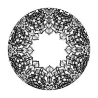 Vector round abstract circle. Mandala style.