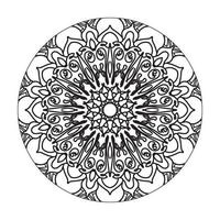 colecciones patrón circular en forma de mandala para henna, mehndi, tatuajes, decoraciones. decoración decorativa en estilo étnico oriental. página de libro para colorear. vector