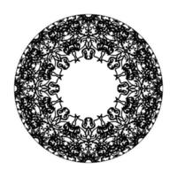 Vector round abstract circle. Mandala style.
