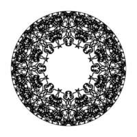 Vector round abstract circle. Mandala style.