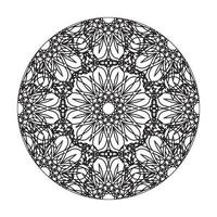 Vector round abstract circle. Mandala style.