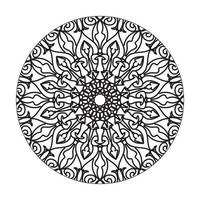 colecciones patrón circular en forma de mandala para henna, mehndi, tatuajes, decoraciones. decoración decorativa en estilo étnico oriental. página de libro para colorear. vector