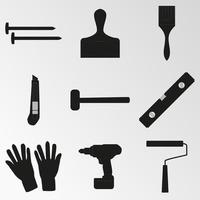 Vector illustration on the theme Repair Tools